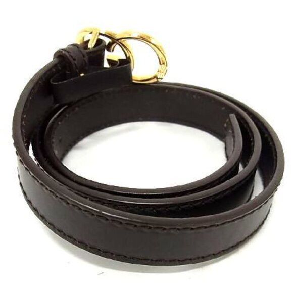 Gucci GG Marmont Leather Gold Hardware Belt Size 42 Brown